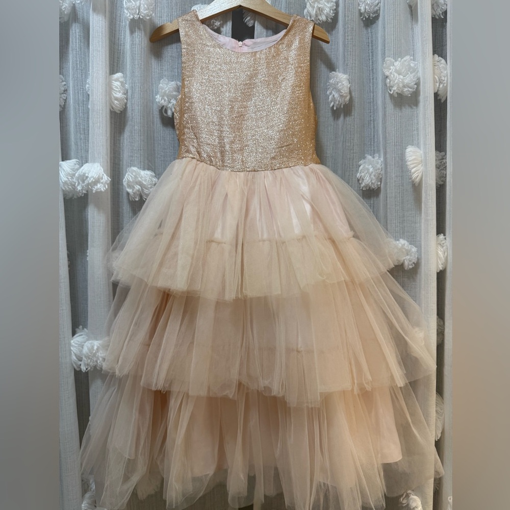 Blush pink tulle dress